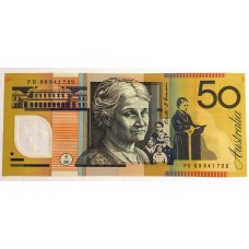 AUSTRALIA 1997 . FIFTY 50 DOLLARS BANKNOTE . EVANS/MacFARLANE . LAST PREFIX PE99